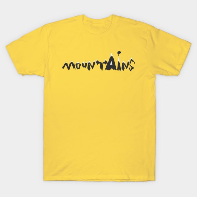 Mountains T-Shirt by Bongonation